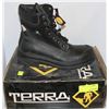 Image 1 : PAIR OF TERRA CSA APPROVED STEEL TOE BLACK BOOT