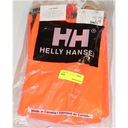 HELLY HANSEN HI VIS ORANGE STRETCH BIB PANTS SZ L