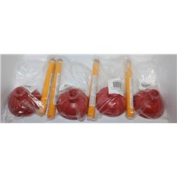 BOX OF 4 MINI PLUNGERS