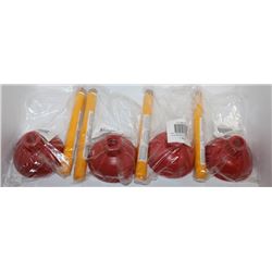 BOX OF 4 MINI PLUNGERS