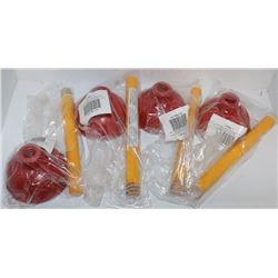 BOX OF 4 MINI PLUNGERS