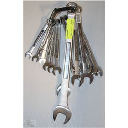 LOT OF 17 ASSORTED SIZE WESTWARD COMBO WRENCHES