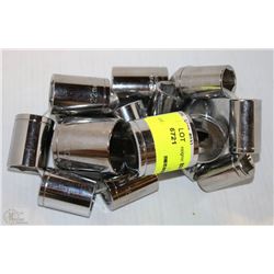 LOT OF ASSORTED WESTWARD SOCKETS