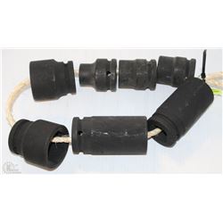 LOT OF ASSORTED IMPACT BLACK WESTWARD DEEP SOCKETS