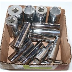 BOX OF ASSORTED WESTWARD SOCKETS