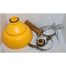 LOT W/ A GAS FILL FUNNEL, FIRE EXTINGUISHER HOLDER