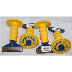 LOT OF 4 TARGETGUARD 3" WIDE CHIZELS