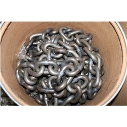 DRUM W/ CAMPBELL 0121002 GRADE 30 5/8 PROOF COIL