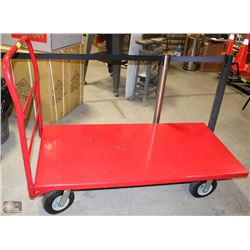 DAYTON 30"X60" PUSH CART WITH RUBBER WHEELS