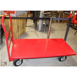 DAYTON 30"X60" PUSH CART WITH RUBBER WHEELS