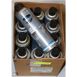 BOX W/ 12 BOTTLES OF SPRAY-ON CLEAR INSULATING