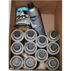 BOX W/ 12 BOTTLES OF SPRAY-ON CLEAR INSULATING