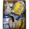 Image 1 : BOX OF 2 NORTH YELLOW HARD HATS, SAFETY GLASS