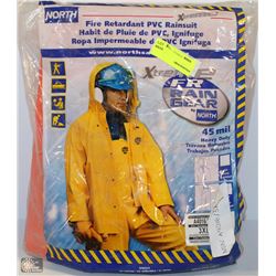 NORTH FIRE RETARDANT PVC RAIN COAT & PANT COMBO