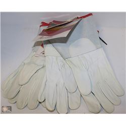 LOT OF 3 PAIRS OF SUPERIOR GOATSKIN WELDING GLOVES