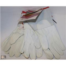 LOT OF 3 PAIRS OF SUPERIOR GOATSKIN WELDING GLOVES
