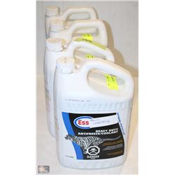 LOT OF FOUR 4L JUGS OF ESSO HEAVY DUTY ANTI-FREEZE