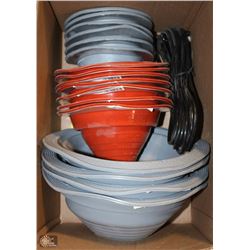 LOT OF 17 ASST SIZE COLLAPSIBLE FUNNELS