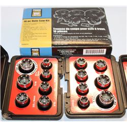 POWERFIST 16PC HOLE SAW KIT & 2 SETS OF GRIPTITE