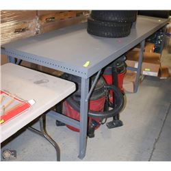 10'X3' DURHAM MFG ADJUSTABLE HEIGHT WORK TABLE