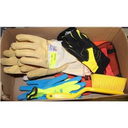 LOT OF ASSORTED GLOVES AND MORE