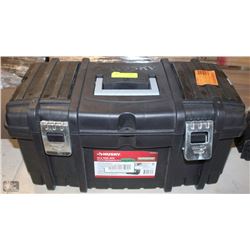HUSKY 22" TOOL BOX WITH 2 LID TOP ORGANIZERS
