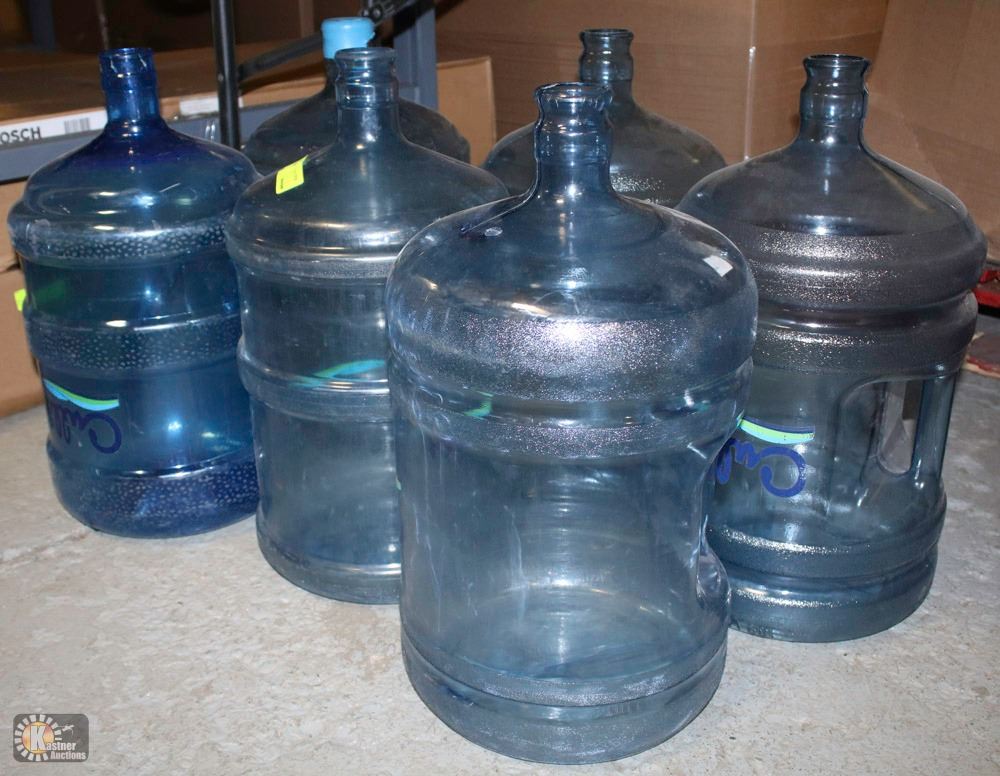 LOT OF 6 CULLIGAN 18.9L WATER COOLER JUGS