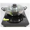 Image 1 : SALTON PORTABLE INDUCTION COOKTOP WITH LIDDED POT