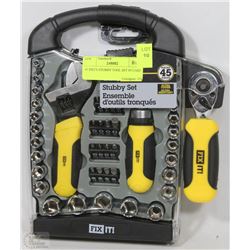 45 PIECE STUBBY TOOL SET IN CASE