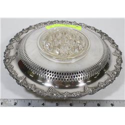 VINTAGE WM ROGERS SILVER FLOWER BOWL , BOUQUET