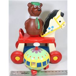 LOT VINTAGE 70'S TOYS-FISHER PRICE WHINNY HORSE, Y