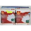 Image 1 : 2 NEW BOXES OF 35 LED CLEAR LIGHTS & 4'X6' NETTING