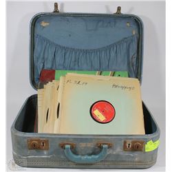 SUIT CASE FILLED WITH 78 RPM RECORDS