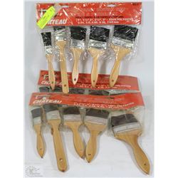LOT OF 3 SETS OF 5PC NEW PAINTBRUSHES
