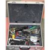 Image 1 : 2) METAL TOOL CASE FULL OF TOOLS WITH CLOSURES &