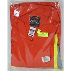 NEW PIONEER STORM MASTER ORANGE COVERALLS SZ 54