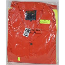 NEW PIONEER STORM MASTER ORANGE COVERALLS SZ 58