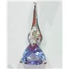 Image 1 : #1-14KT WHITE GOLD TANZANITE &  DIAMOND PENDANT