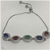 Image 1 : #5-STERLING SILVER ADJUSTABLE BRACELET