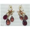 Image 2 : #12-10KT YELLOW GOLD PINK TOURMALINE EARRINGS