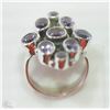 Image 2 : #18-STERLING SILVER AMETHYST RING SIZE 6