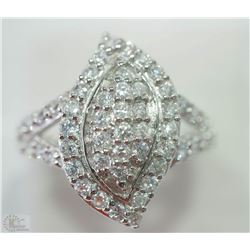 #23-STERLING SILVER CUBIC ZIRCONIA RING