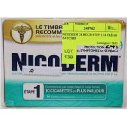 NICODERM 24 HOUR STEP 1- 14 CLEAR PATCHES