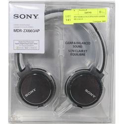 SONY STEREO HEADPHONES HANDS FREE CALLS