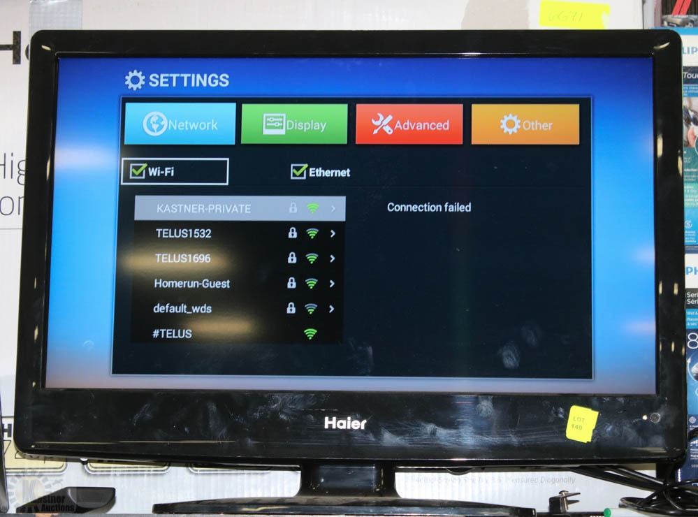 HAIER 24 LCD HD TV WITH PC INPUT