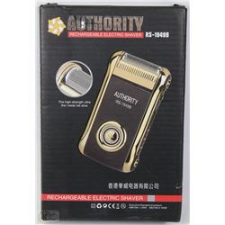 NEW AUTHORITY RECHARGABLE ELECTRIC SHAVER