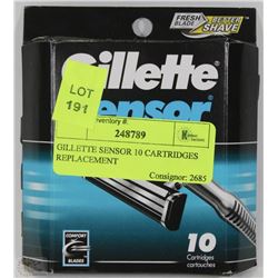 GILLETTE SENSOR 10 CARTRIDGES REPLACEMENT