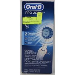 ORAL B PRO 2000 RECHARGEABLE TOOTHBRUSH