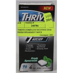 THRIVE COMPLETE NICOTINE GUM FRESH SPEARMINT 96PCS
