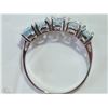 Image 3 : #28-10KT WHITE GOLD AQUAMARINE RING
